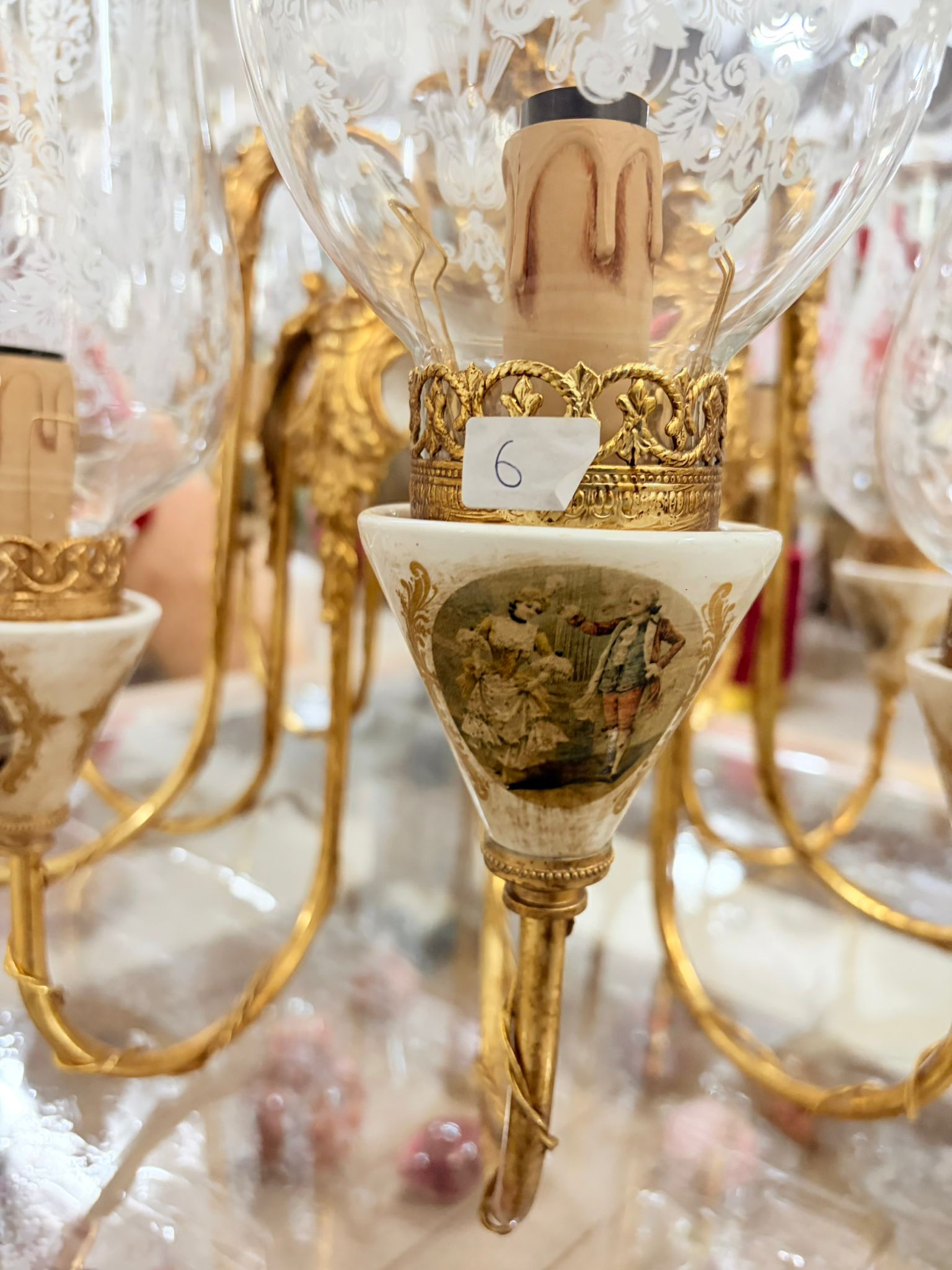 Lampadario in Ceramica Dipinta a Mano - Fiorentino Keramos
