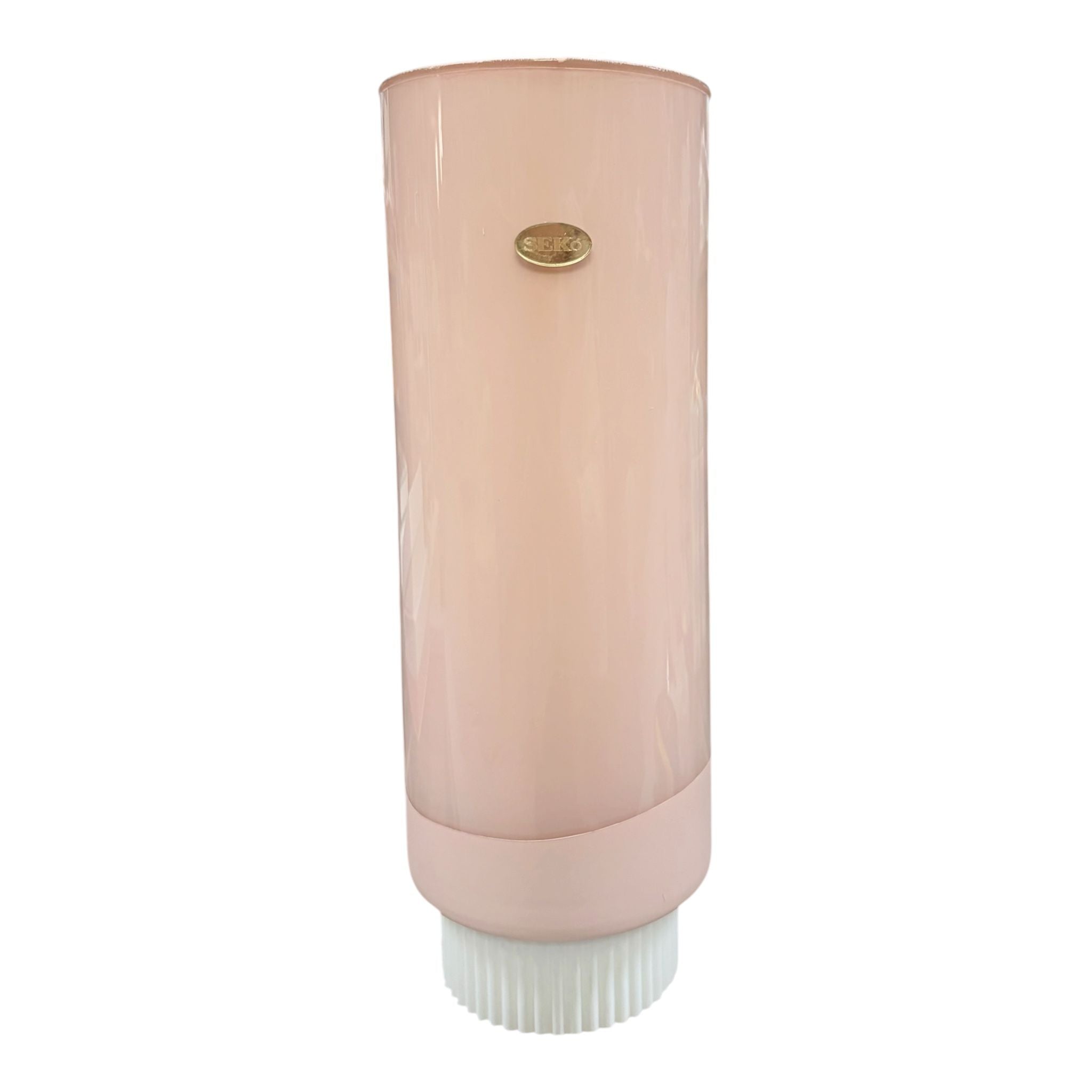 Vaso a Bocca Stretta in Vetro Rosa Cipria 31 cm - Sekò