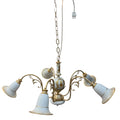 Lampadario  in Ceramica e Ottone 70x70 cm - Longo