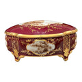 Scatola in Porcellana Bordeaux 18x13 cm - Artigianale