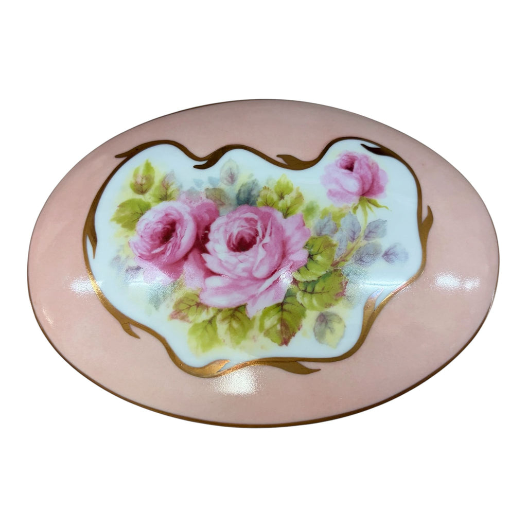 Scatola Ovale in Porcellana 17x12 cm - Limoges