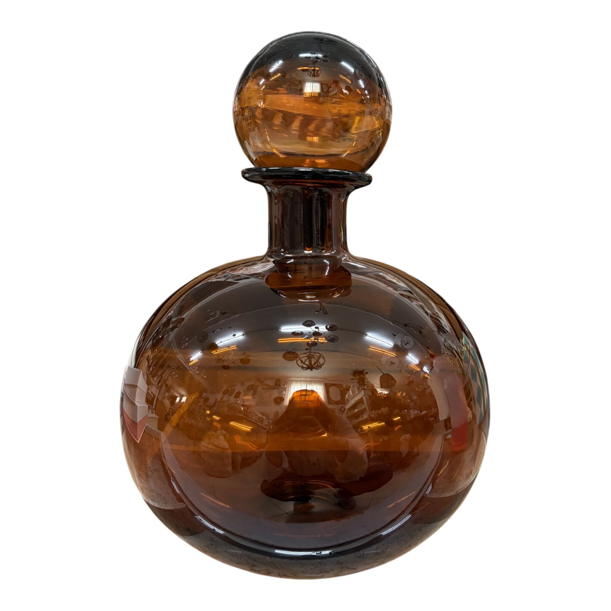 Bottiglia Decorativa in Vetro Ambra 30 cm - In Art