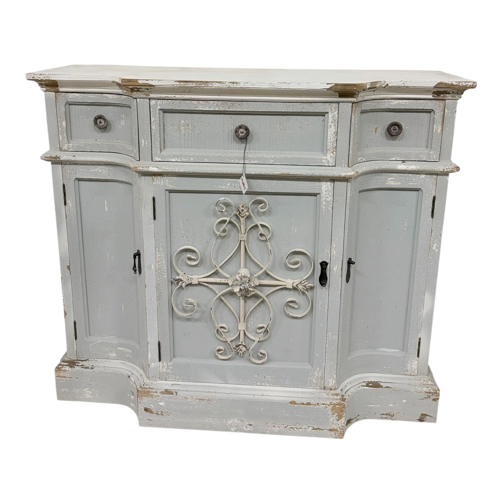 Credenza Shabby Chic in Legno e Metallo - In Art