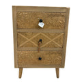 Comodino Etnico in Legno con Decori - In Art
