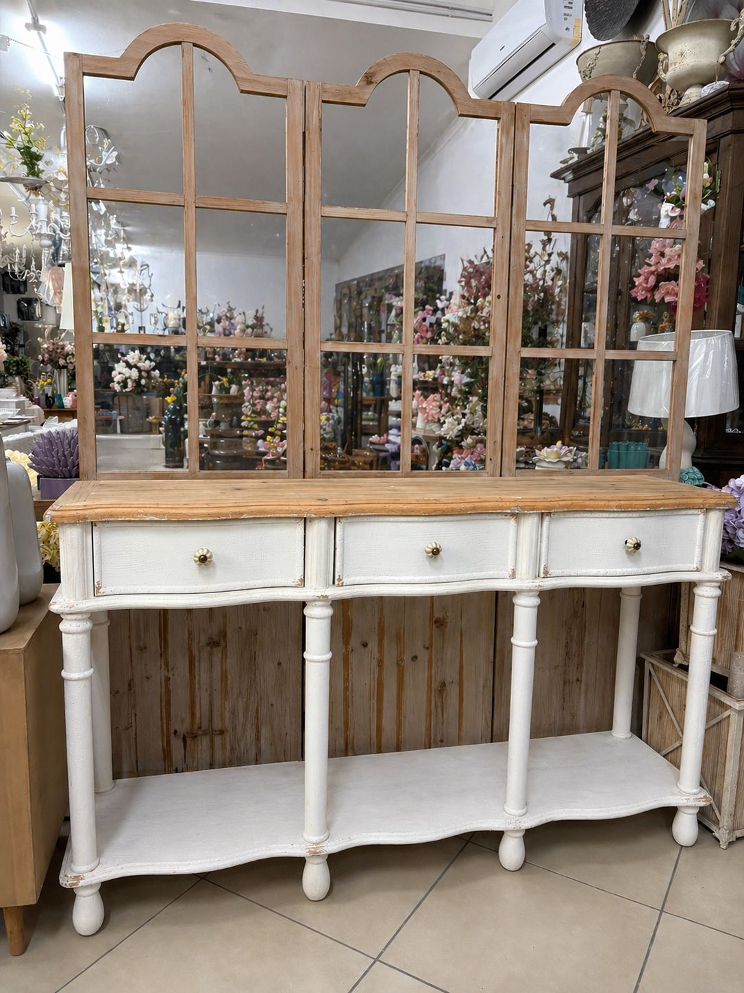 Consolle in Legno Stile Shabby Provenzale - Coccole di Casa
