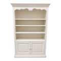 Libreria in Legno Bianco Shabby Chic con Ante e Ripiani - L'Arte di Nacchi
