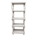 Libreria Shabby Chic in Legno e Metallo con Intarsi 195 h cm - Clayre e Eef