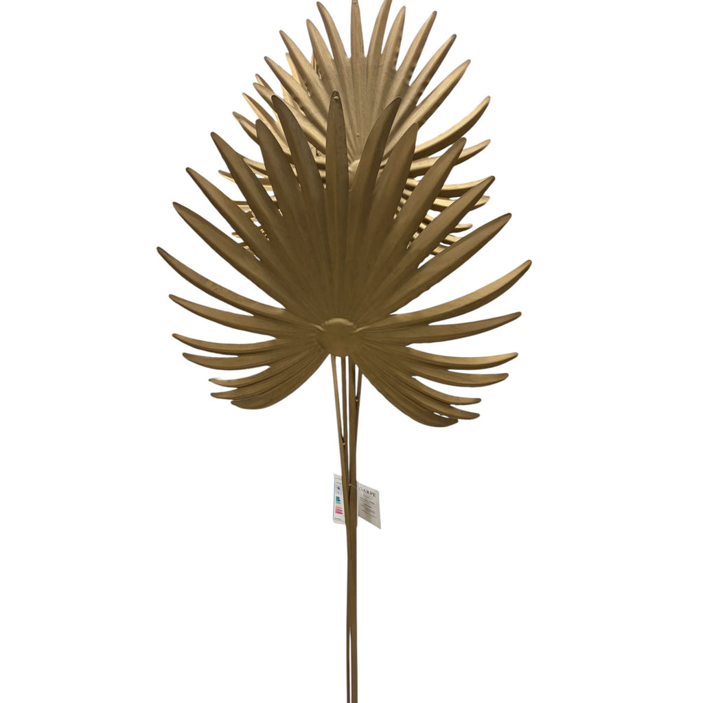 Piantana in Metallo Oro con Foglie 148 h cm - Garpe Interiors