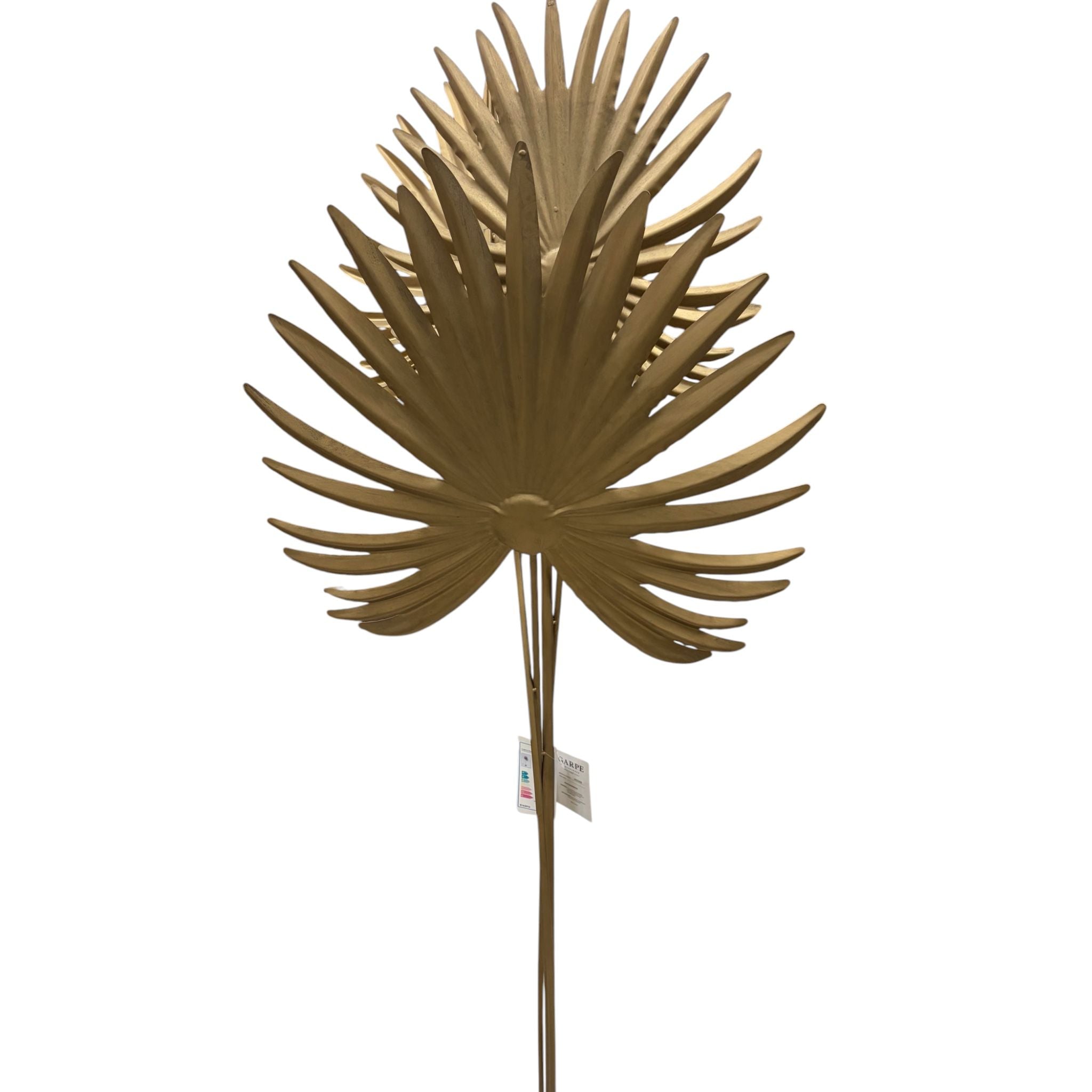 Piantana in Metallo Oro con Foglie 148 h cm - Garpe Interiors