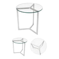 Tavolino Tondo con Base in Vetro 60 h cm - In Art