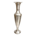 Vaso da Terra in Metallo Argento 120 cm - In Art