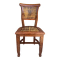 Set 6 Sedie in Legno Massello e Midollino - Sheesham