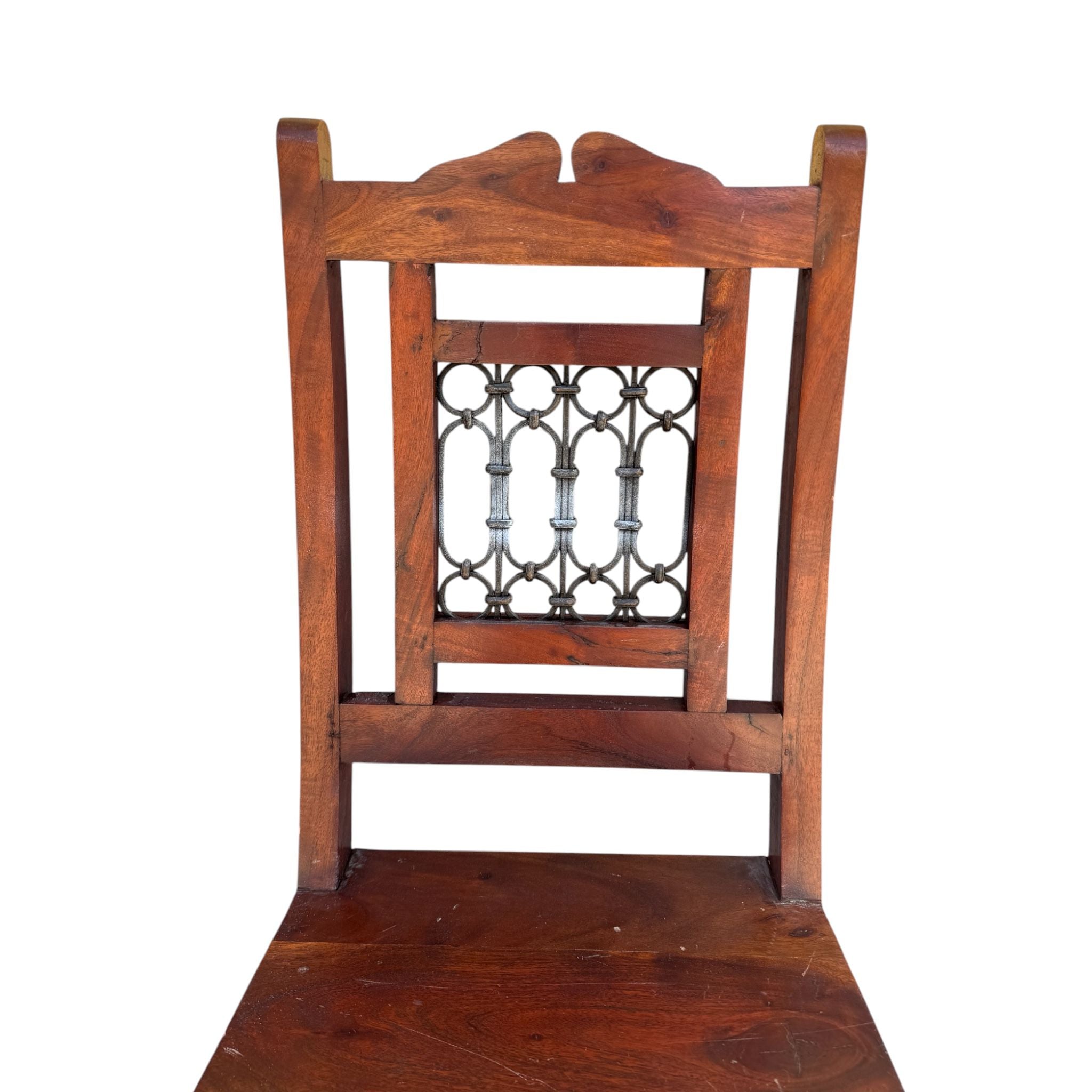 Sedia in Legno Massello e Ferro - Sheesham