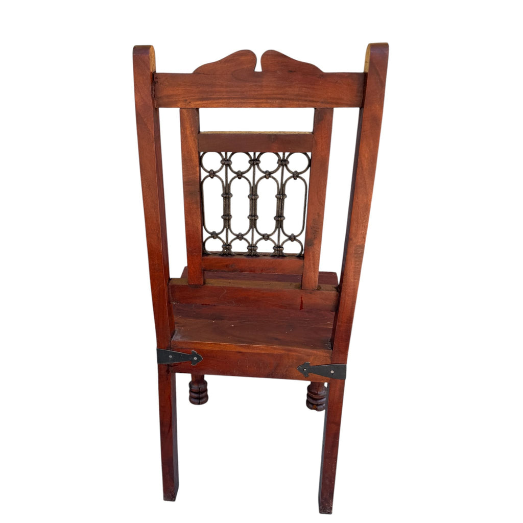 Sedia in Legno Massello e Ferro - Sheesham