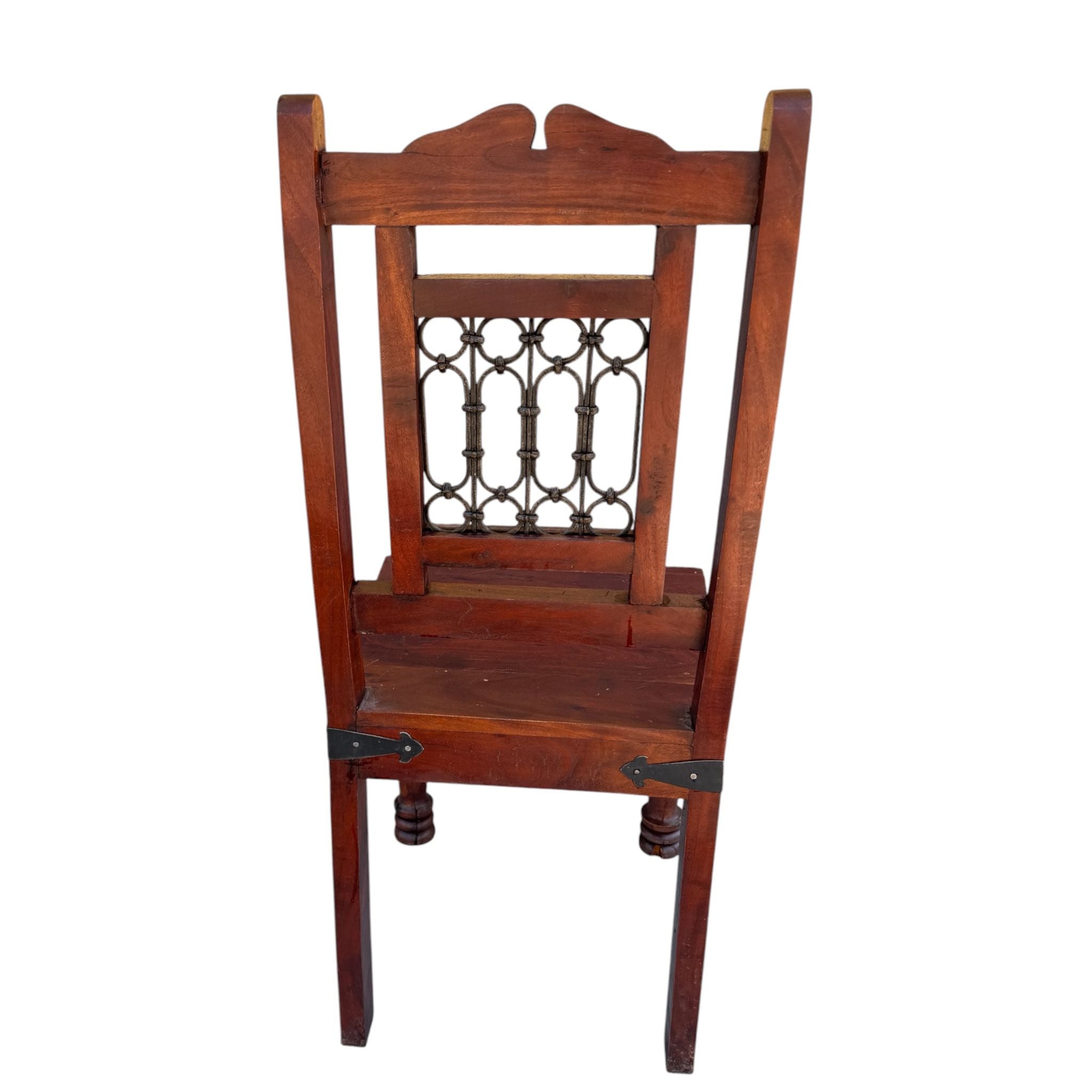 Sedia in Legno Massello e Ferro - Sheesham