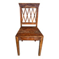 Sedia in Legno Massello con Schienale Traforato - Sheesham