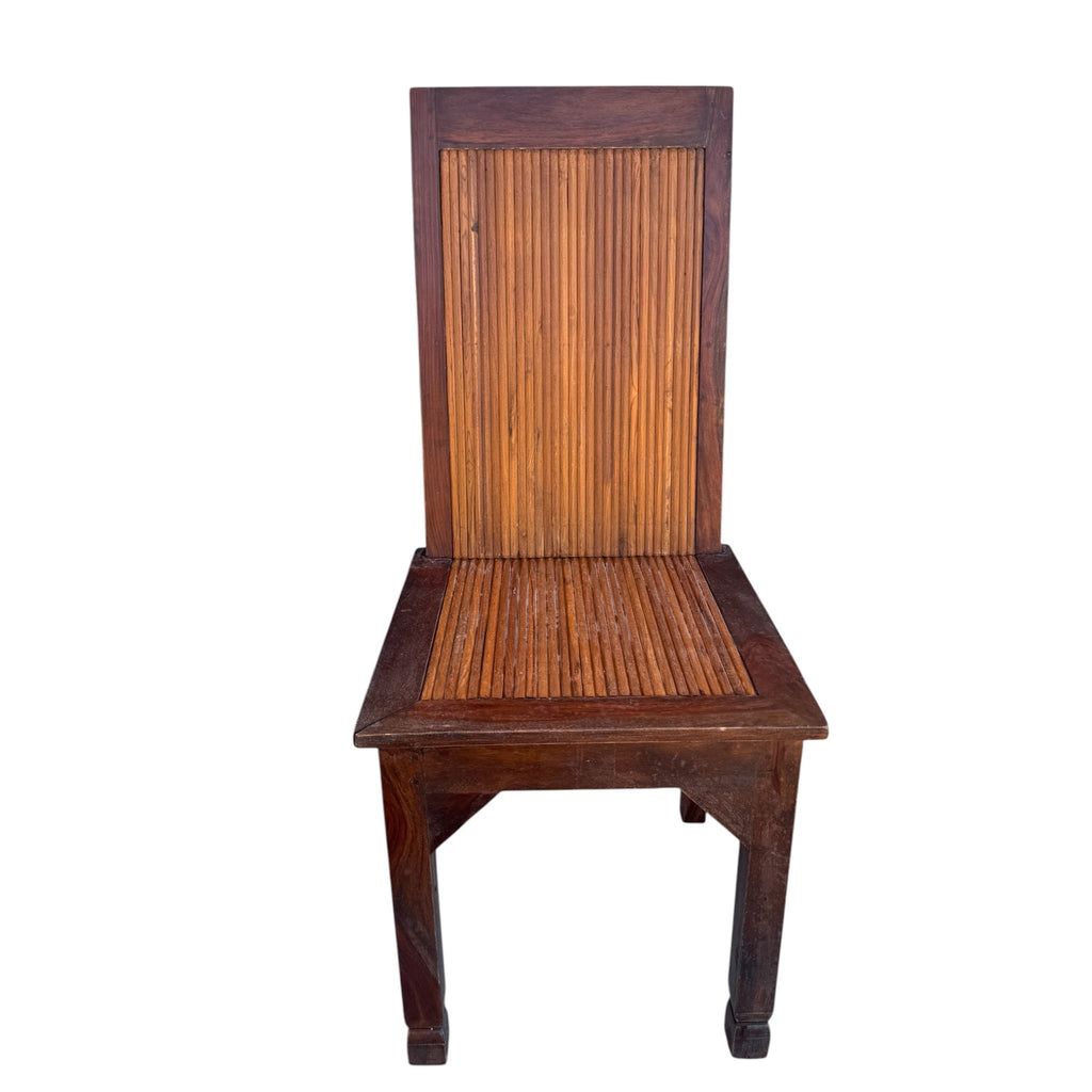 Sedia in Legno Massello a Contrasto - Sheesham