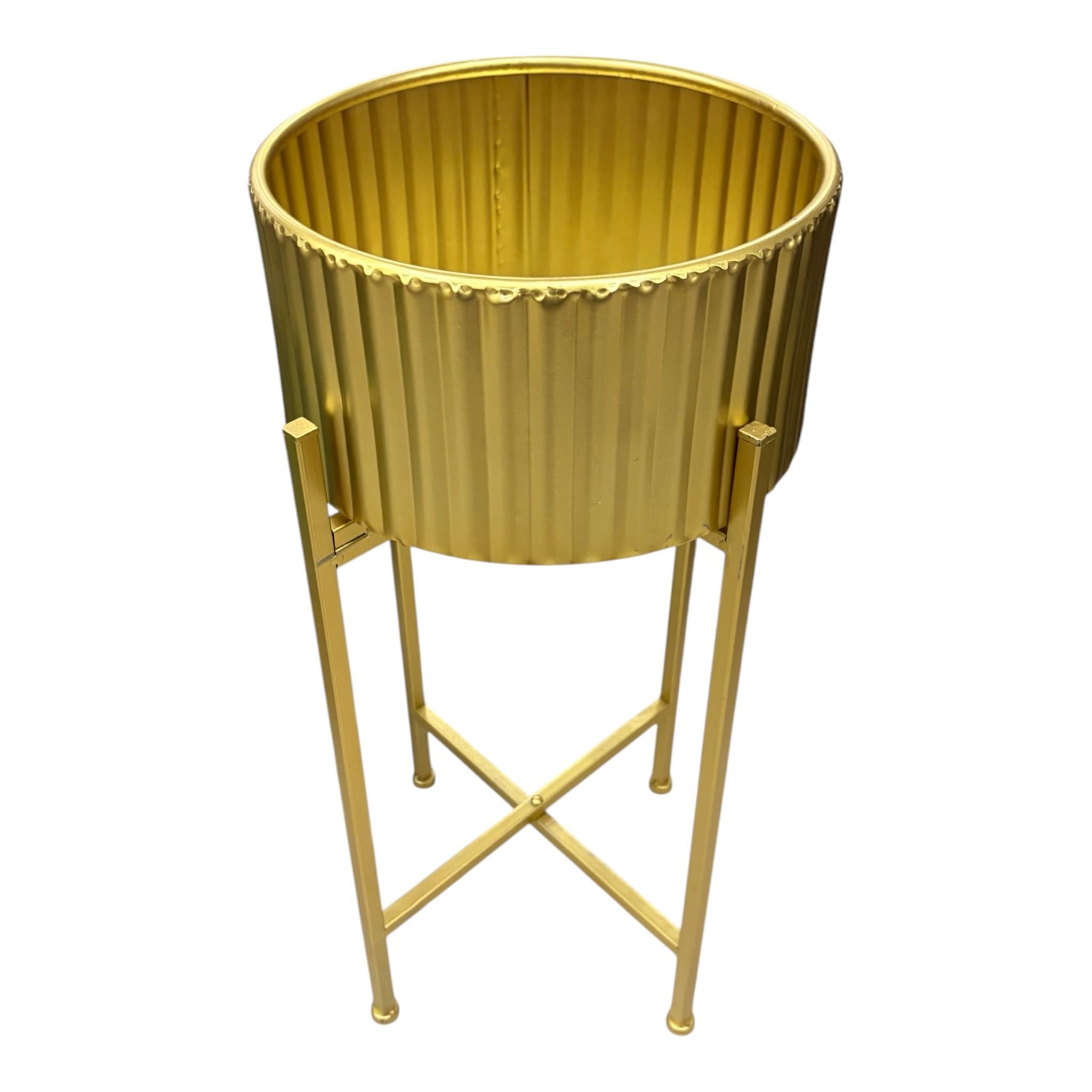 Porta Vaso in Metallo Oro 64 cm - In Art