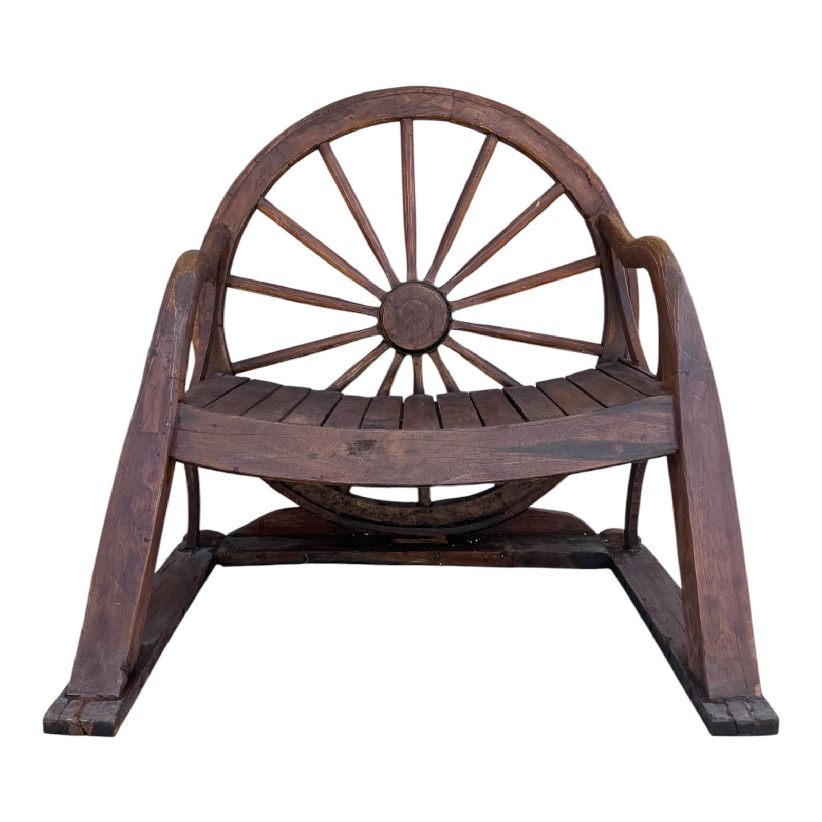 Poltrona Timone in Legno Massello - Sheesham