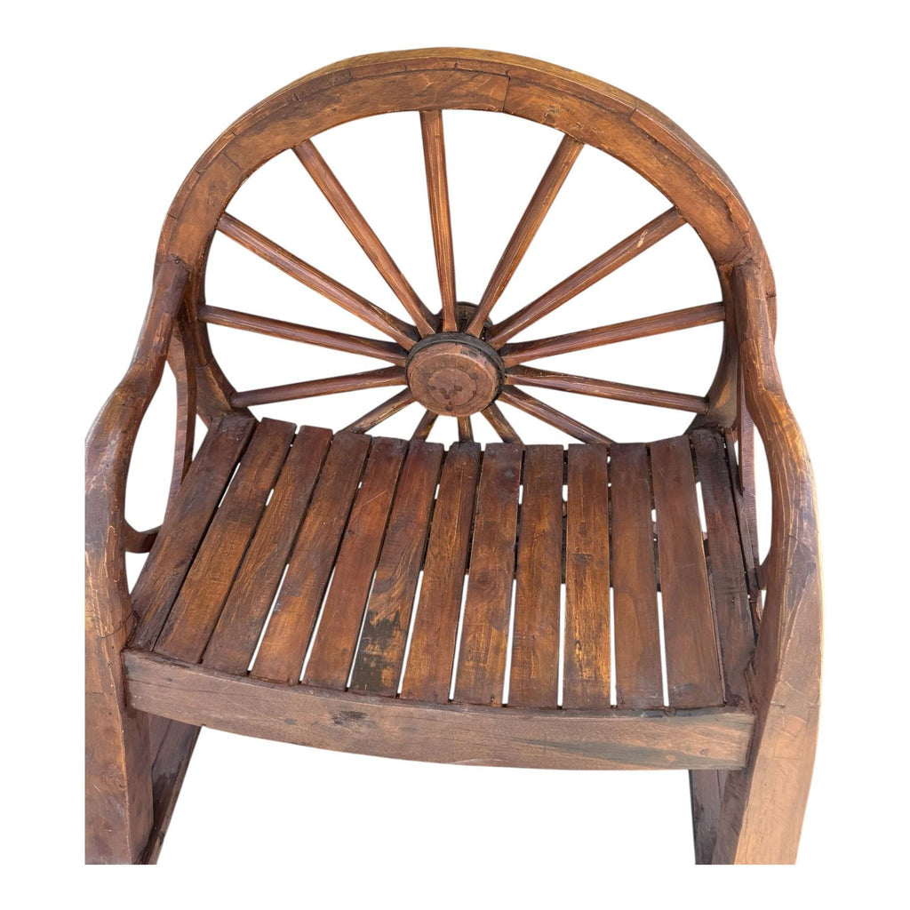 Poltrona Timone in Legno Massello - Sheesham