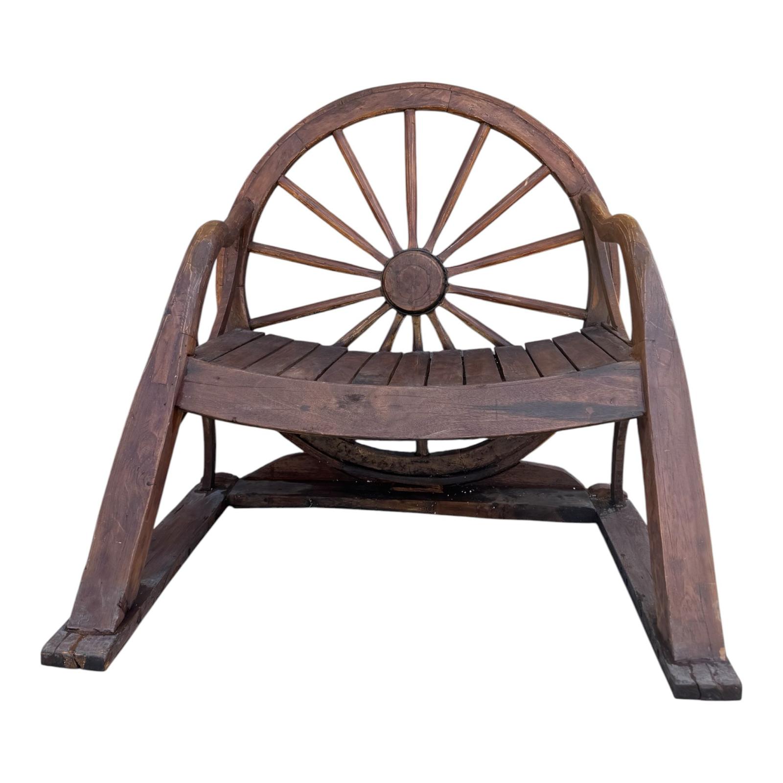 Poltrona Timone in Legno Massello - Sheesham