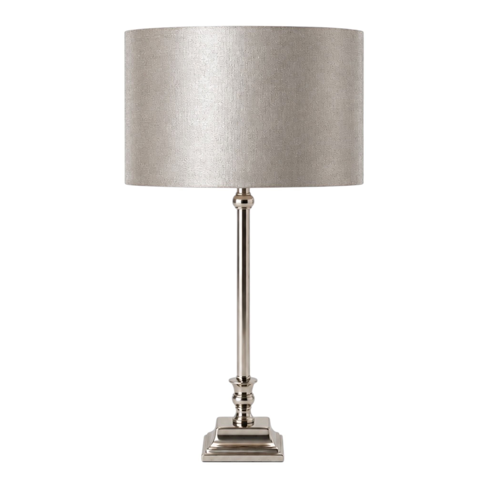 Lampada in Argento con Cappello 56 cm - Light e Living