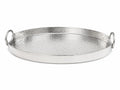 Vassoio Ovale in Metallo Argento 45 cm - Fade