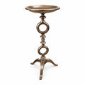 Porta Candela in Metallo Platino 39 cm - In Art