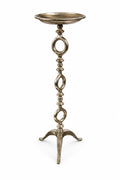 Candelabro in Metallo Effetto Platino 54 h cm - In Art
