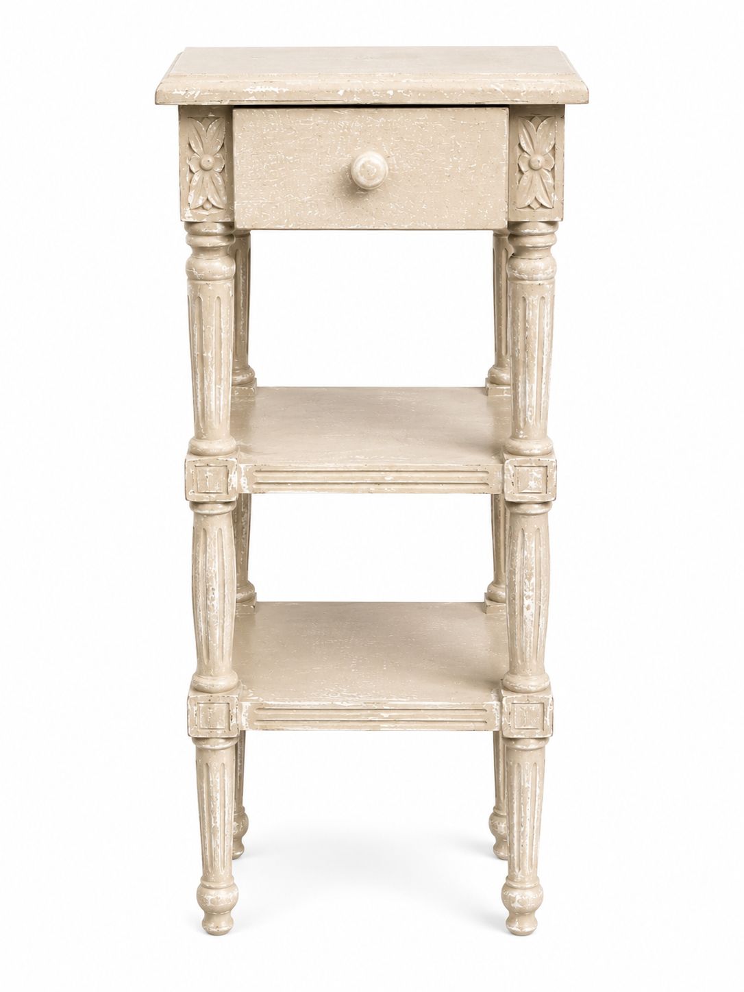 Comodino Shabby Chic 102 h cm - Blanc Mariclò