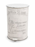 Pattumiera Shabby Chic in Metallo 33x45 h cm - Clayre e Eef