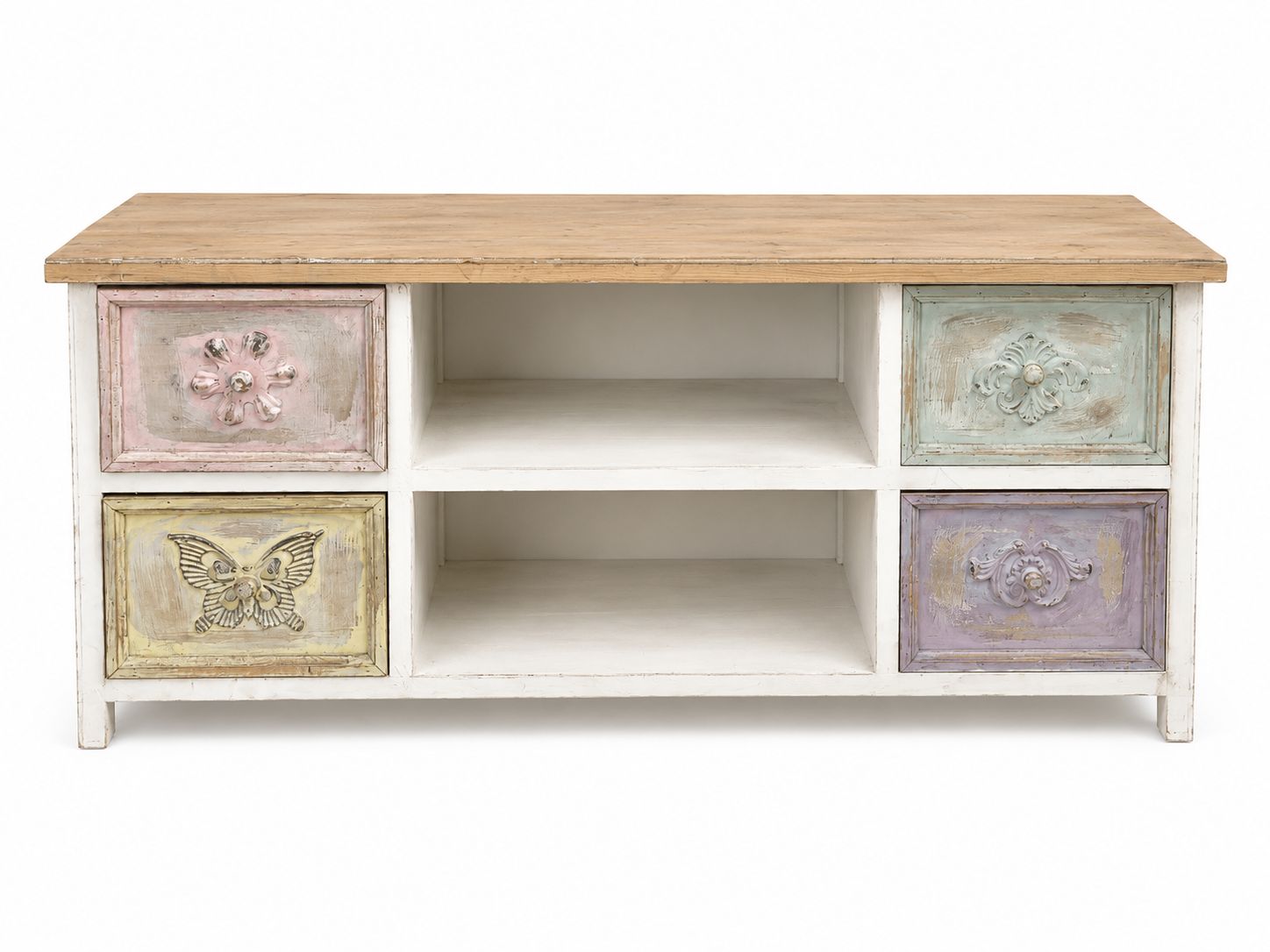 Mobiletto TV in Legno Multicolore con Cassetti - In Art