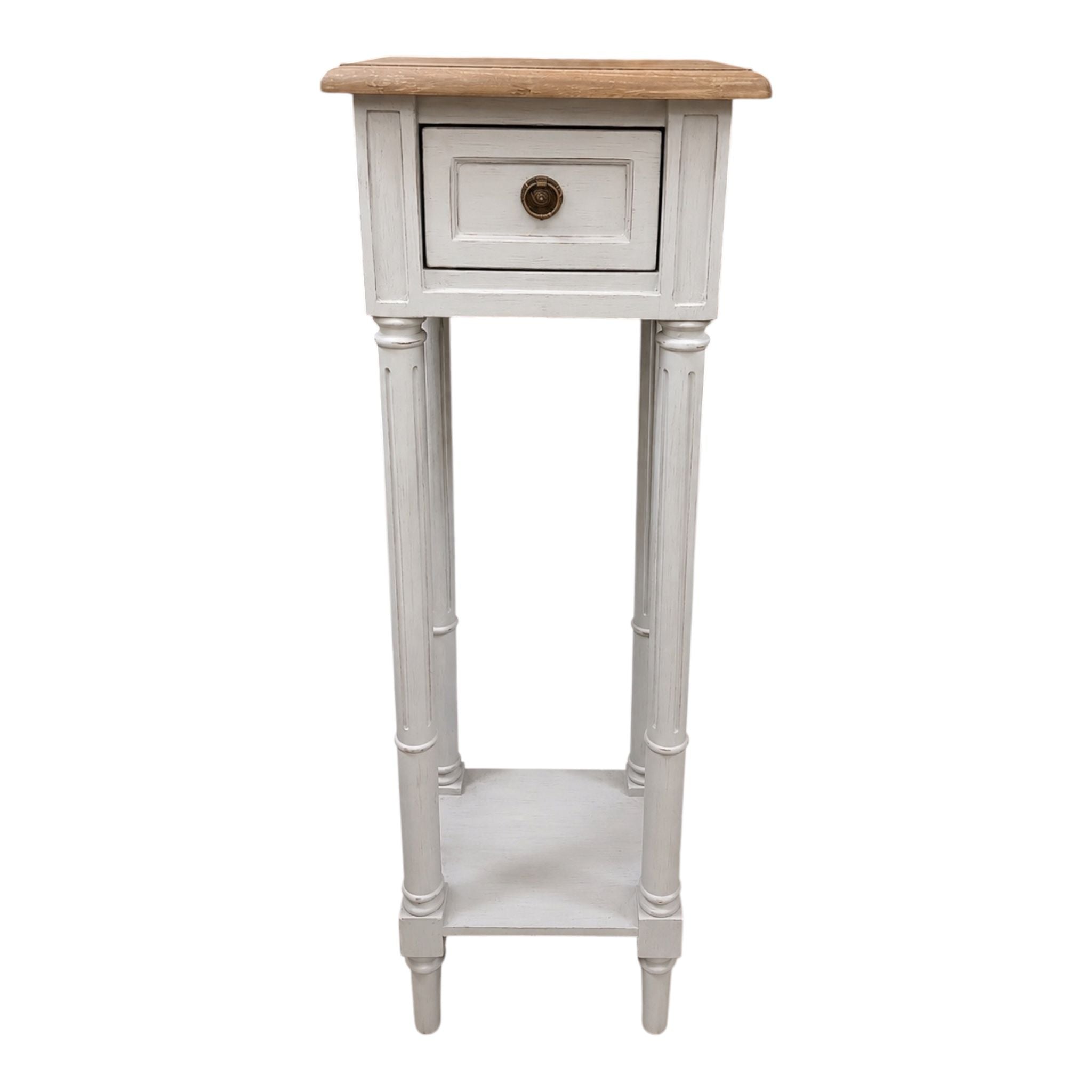 Comodino Provenzale in Legno Shabby 99 h cm - Amadeus