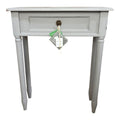 Consolle Provenzale in Legno Grigio con Cassetto 77 h cm - Amadeus
