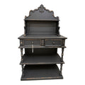 Mobile in Legno Nero con Stile Shabby 125 h cm - Clayre e Eef
