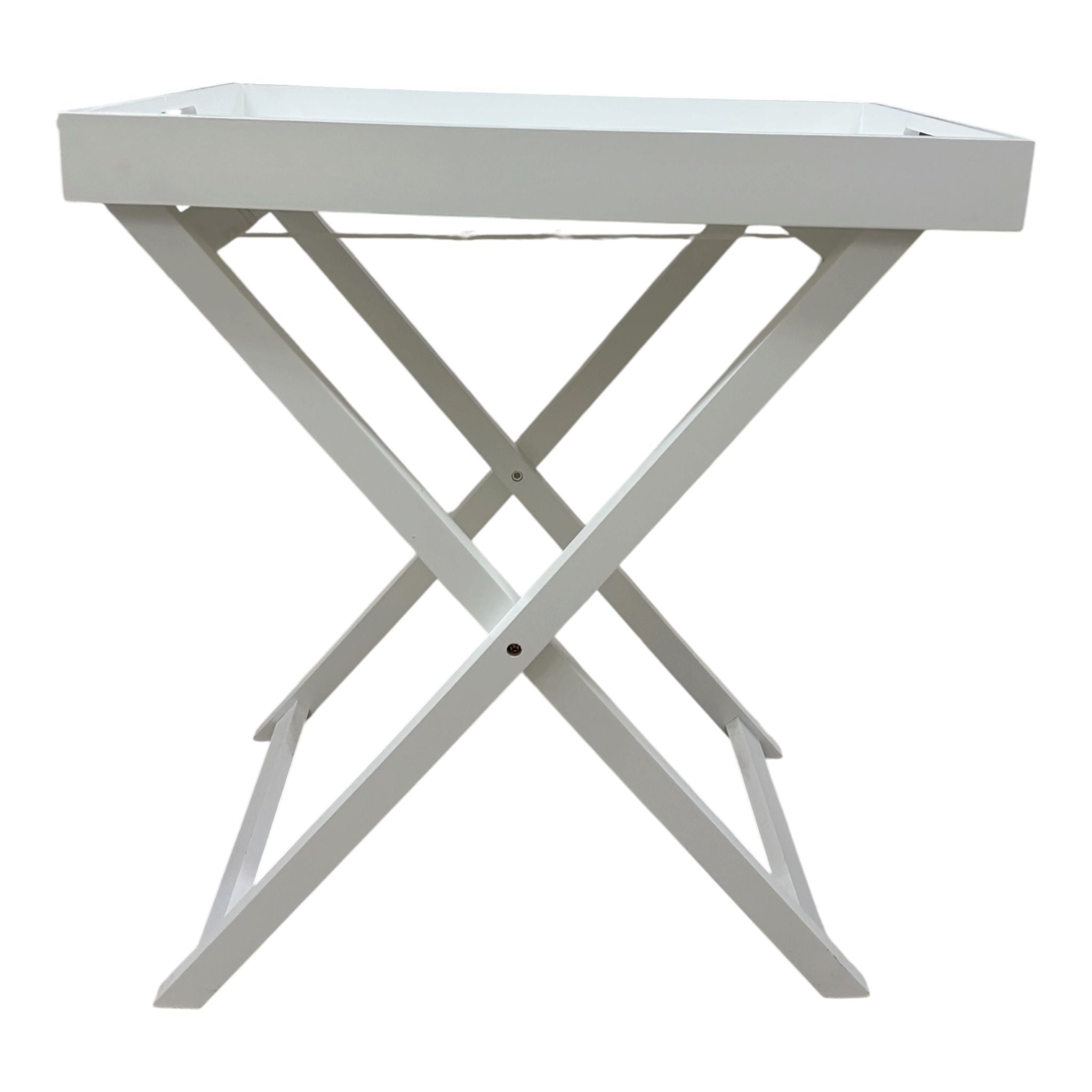 Vassoio Pieghevole in Legno Bianco - In Art