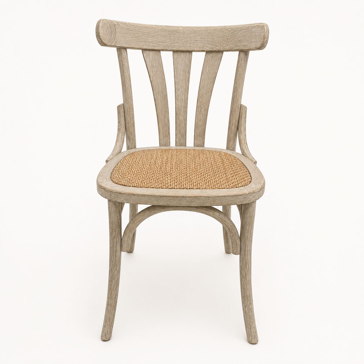 Set di Sedie in Legno con Seduta in Vimini - Innovaliving