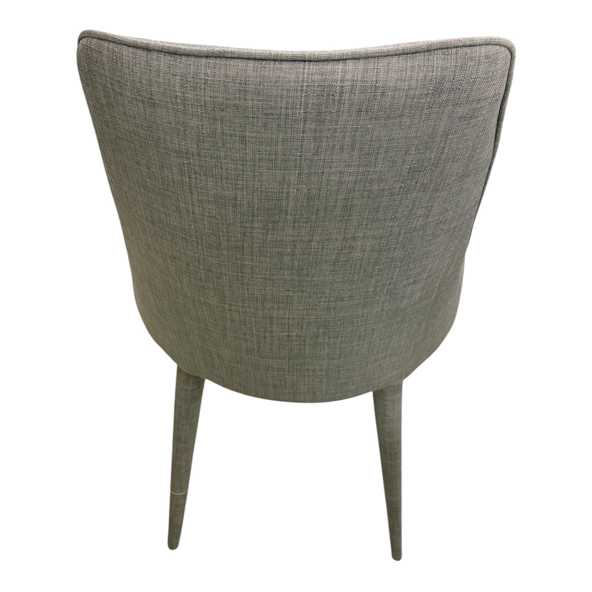Set di 4 Sedie  in Tessuto Grigio Antracite