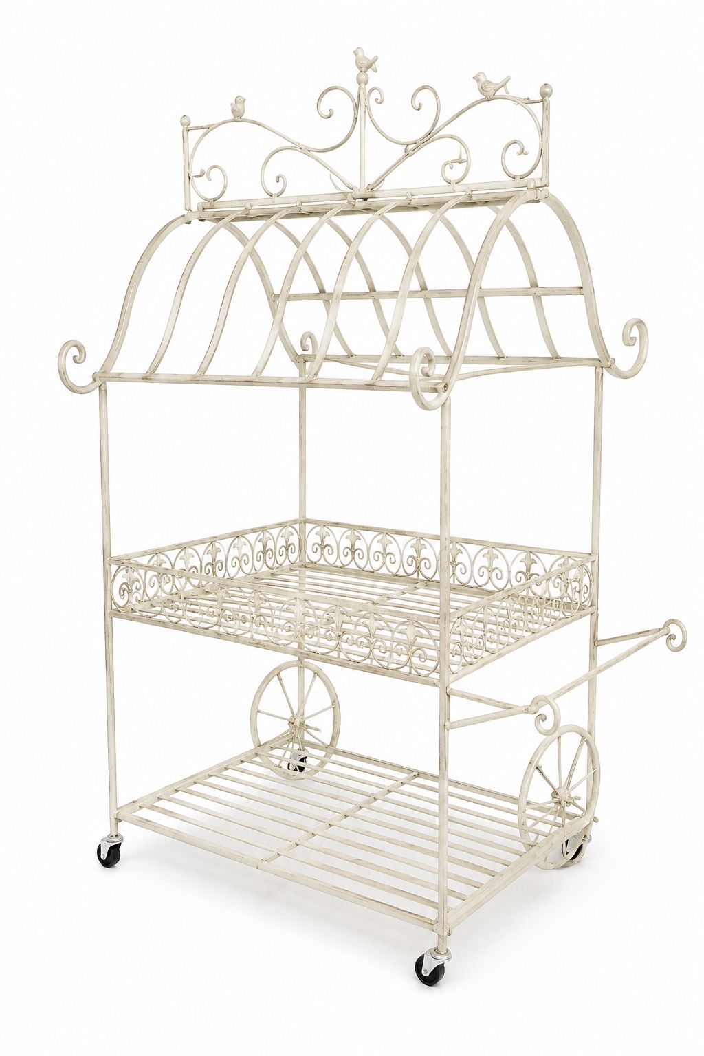 Carretto in Ferro Battuto Shabby 130 h cm - Goodwill