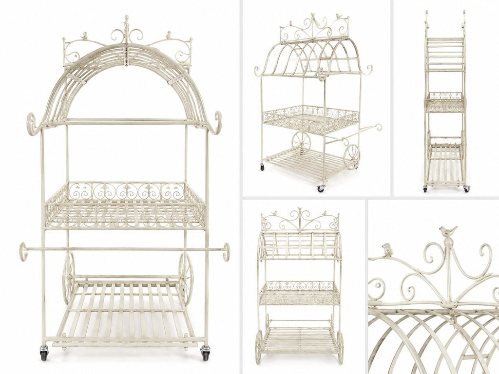 Carretto in Ferro Battuto Shabby 130 h cm - Goodwill