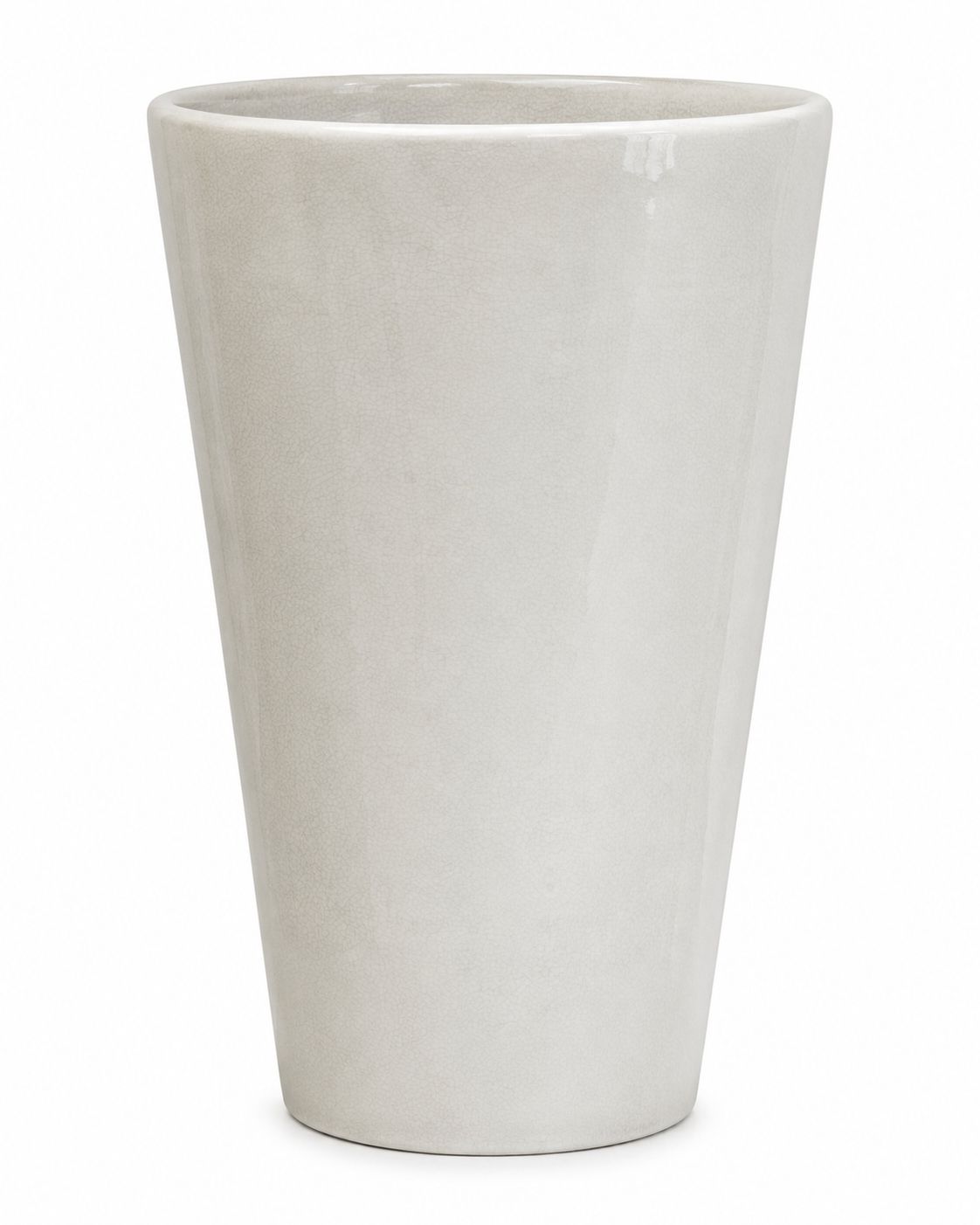 Vaso in Ceramica Bianca 43 h cm - In Art