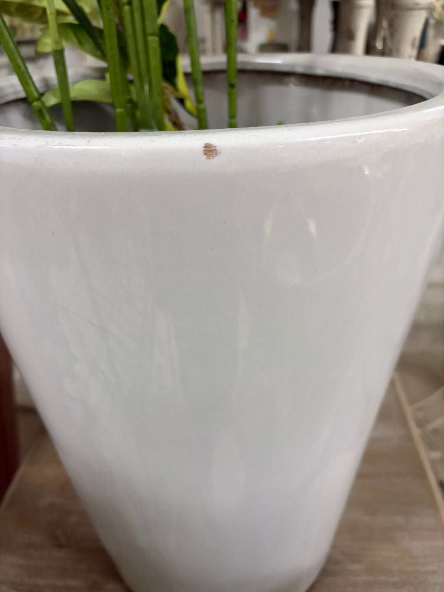 Vaso in Ceramica Bianca 43 h cm - In Art