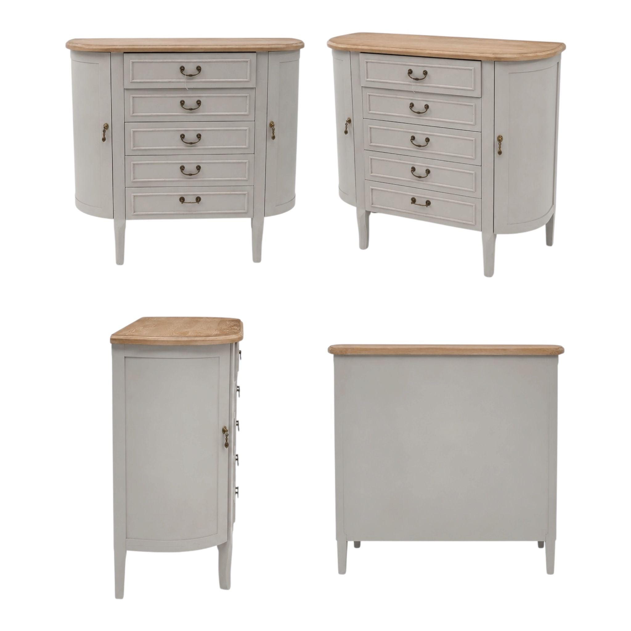 Mobile Mezza Luna in Stile Provenzale 90 h cm - In Art