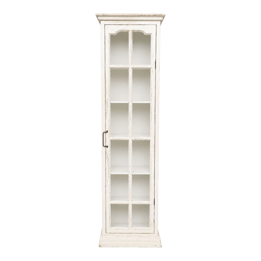 Vetrina Shabby in Legno con Anta in Vetro 181.5 cm h - Amadeus