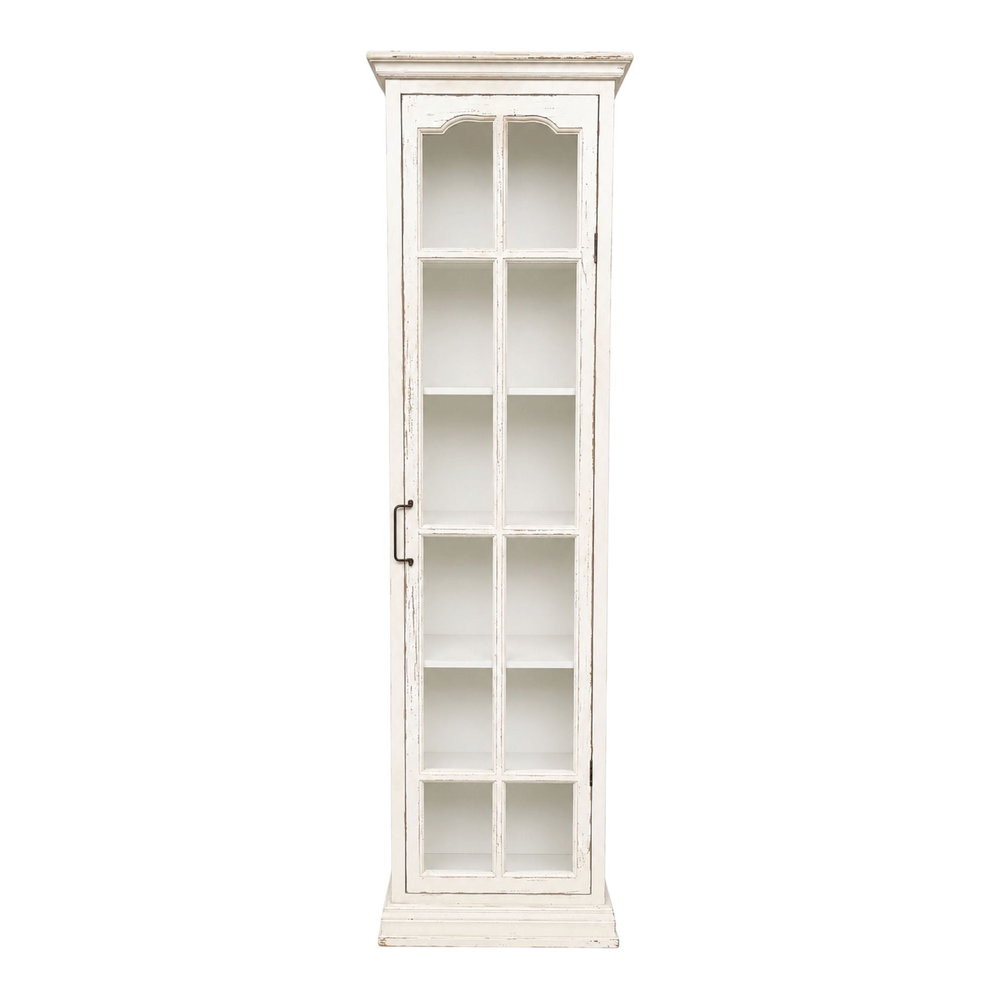 Vetrina Shabby in Legno con Anta in Vetro 181.5 cm h - Amadeus