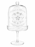 Alzatina in Vetro con Cupola Decorativa 35 h cm - RItuali Domestici