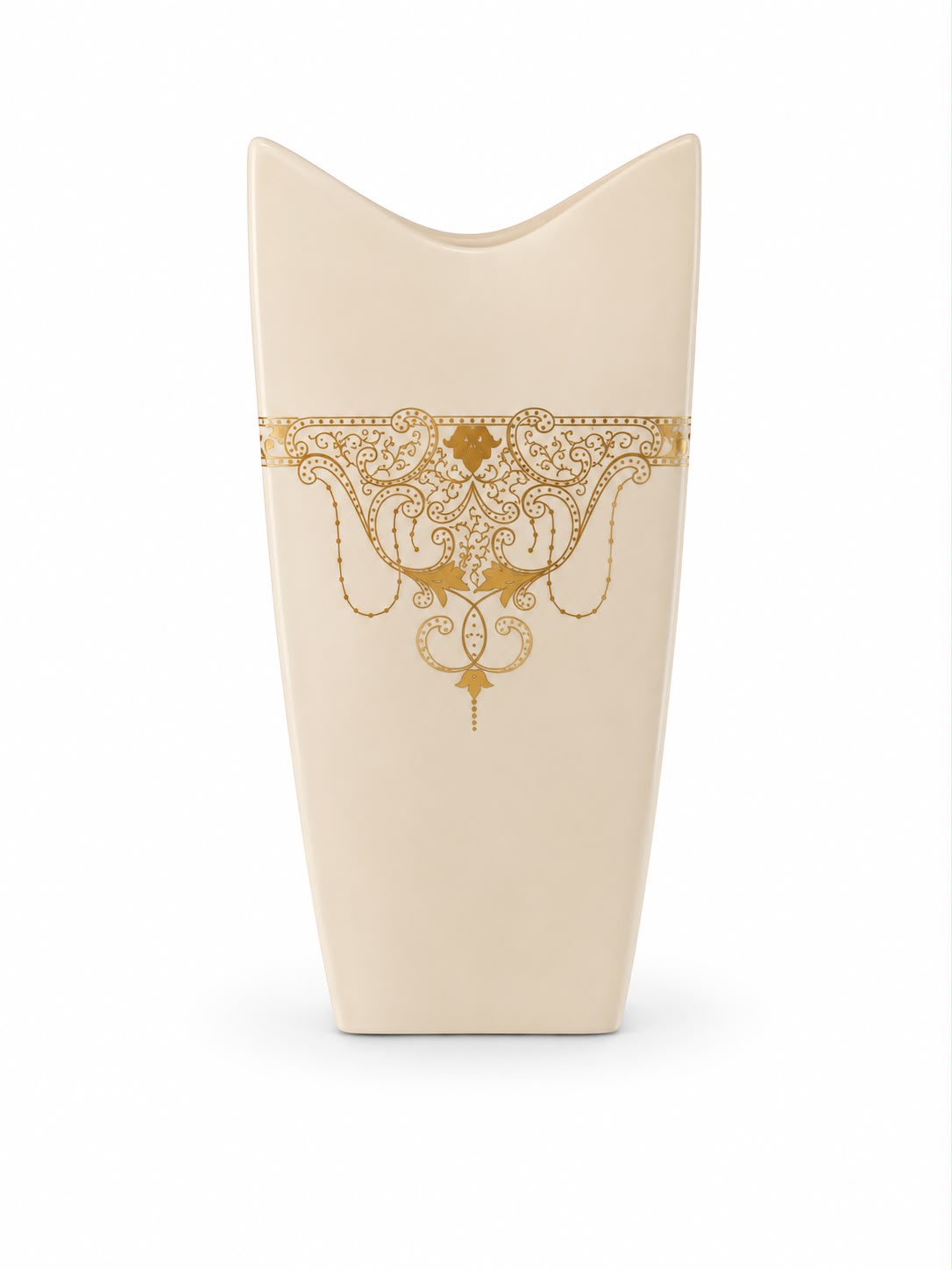 Vaso in Porcellana con Decorazioni Dorate 20 h cm - Limoges