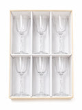 Set 6 Bicchieri in Vetro Trasparente per Grappa- Cristalleria Gi&Gi