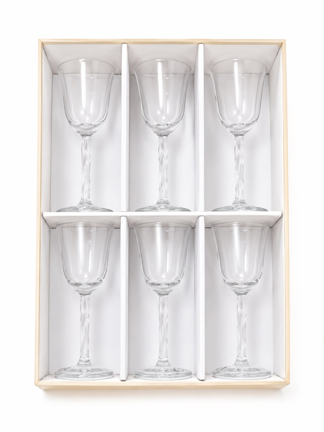 Set 6 Bicchieri in Vetro Trasparente per Grappa- Cristalleria Gi&Gi