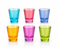 Set di 6 Bicchierini in Vetro Colorato per Liquore - Cristalleria Gi&Gi